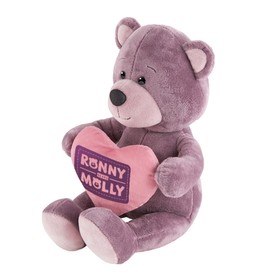 Мягкая игрушка "Мишка Ронни с сердечком", 21 см RM-R012-21