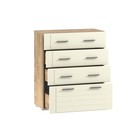 Комод напольный для спальни Livorno, 4 ящика, 802×380×940 мм, цвет дуб бунратти/софт панакота МДФ - Фото 2