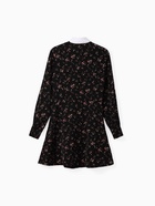 Платье мини женское с воротником MIST, размер 50, чёрное - Фото 10