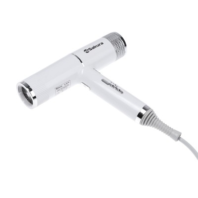 Фен Sakura SA-4051W, 1600 Вт, 3 скорости, 3 температурных режима, концентратор, шнур 1.8 м, белый