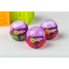 Слайм, фиолетовый капсула с шариками 40 г - фото 10122920