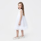 Платье для девочки MINAKU: PartyDress цвет белый, рост 110 - Фото 2