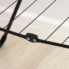 Сушилка для белья напольная двухуровневая, рабочая длина 21 м, чёрная - Фото 5