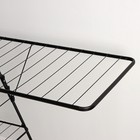 Сушилка для белья напольная двухуровневая, рабочая длина 21 м, чёрная - Фото 6