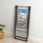 Сушилка для белья напольная двухуровневая, рабочая длина 21 м, чёрная - Фото 8