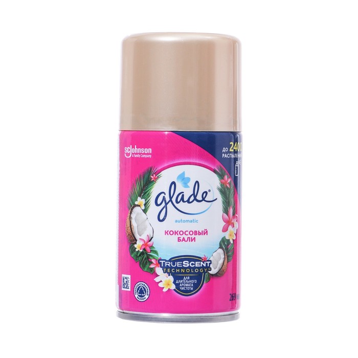 

Сменный баллон Glade Automatic "Кокосовый Бали", 269 мл