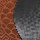 Коврик придверный влаговпитывающий «Чешуйки», 40×60 см, цвет коричневый - фото 97663