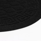 Коврик придверный влаговпитывающий «Чешуйки», 40×60 см, цвет чёрный - фото 97666