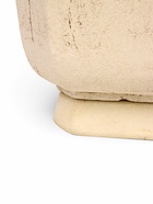 Горшок для цветов «Омега», 10 л, 27×27×25 см, керамика, с поддоном, бежевый - Фото 4