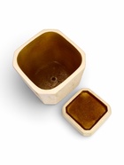 Горшок для цветов «Омега», 10 л, 27×27×25 см, керамика, с поддоном, бежевый - Фото 6