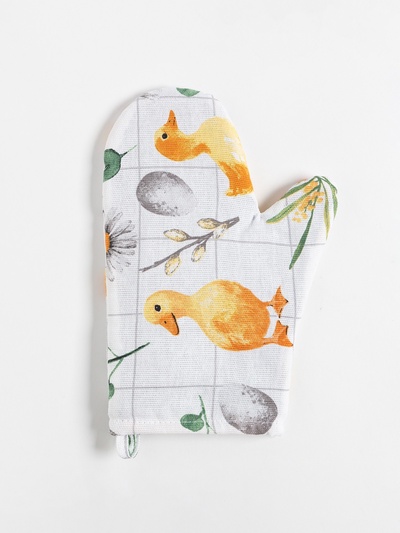 Варежка - прихватка «Доляна» Duckling, 20×27 см, 100% хлопок, ватин 250 г/м²