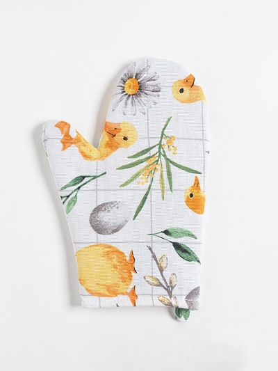 Варежка - прихватка «Доляна» Duckling, 20×27 см, 100% хлопок, ватин 250 г/м²