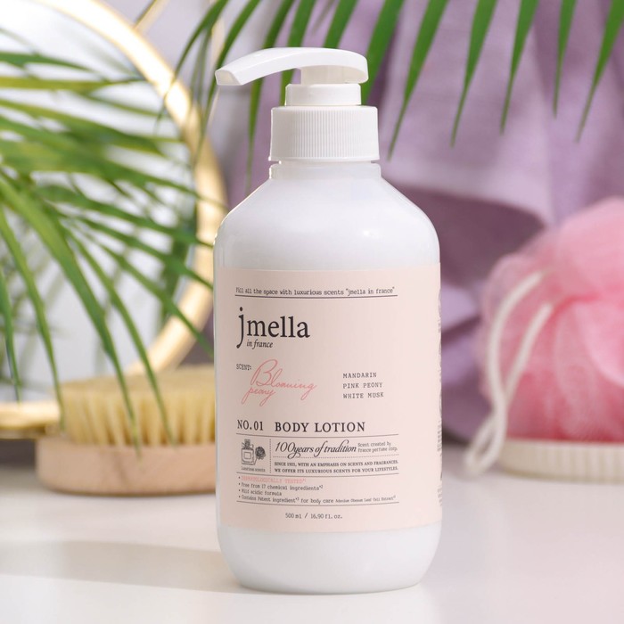 Лосьон для тела Jmella "Мандарин, розовый пион, белый мускус" 500 мл. - Фото 1