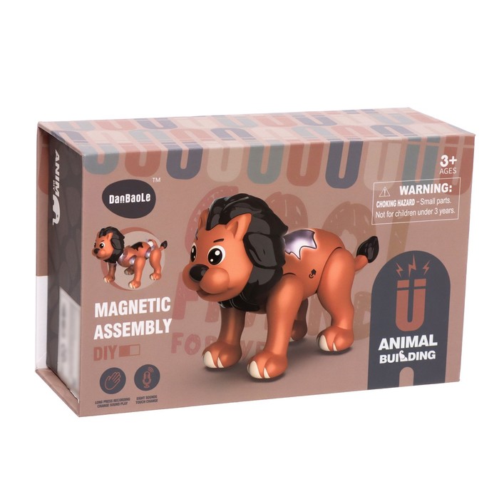 Конструктор магнитный «Лев», 7 деталей 57285