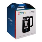 Чайник электрический Econ ECO-1506KE, 1500 Вт, стекло, 1.5 л, чёрный - фото 51442898 Чайник электрический Econ ECO-1506KE, 1500 Вт, стекло, 1.5 л, чёрный - фото 51442898