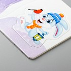 3-D Пазл "Новогодние украшения" снеговик, олень, заяц - Фото 3