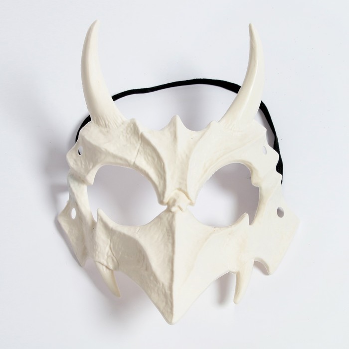 Карнавальная маска «Череп с рогами» - Фото 1