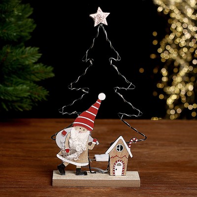 Декор с подсветкой «Ёлка» 20×6×20.5 см