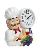 Часы настенные для кухни «Повар», плавный ход, циферблат d-16.5 см, 33×35 см - Фото 2