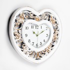 Часы настенные, серия: Интерьер, "Сердце", дискретный ход, 1АА, d-25.5 см, 55 х 48 см - фото 6711855