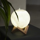 УЦЕНКА Увлажнитель-ночник Luazon HM-4, ультразвуковой "Луна", 1 Вт, 0.8 л, от USB - Фото 1