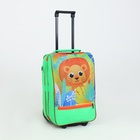 Чемодан детский на колёсах 32 л (S) Sacvoyage, на молнии, зелёный - Фото 2