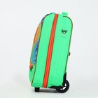 Чемодан детский на колёсах 32 л (S) Sacvoyage, на молнии, зелёный - Фото 3