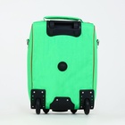 Чемодан детский на колёсах 32 л (S) Sacvoyage, на молнии, зелёный - Фото 4