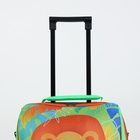 Чемодан детский на колёсах 32 л (S) Sacvoyage, на молнии, зелёный - Фото 5