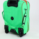 Чемодан детский на колёсах 32 л (S) Sacvoyage, на молнии, зелёный - Фото 8