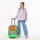 Чемодан детский на колёсах 32 л (S) Sacvoyage, на молнии, зелёный - Фото 10