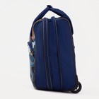 Чемодан малый 20", сумка дорожная на молнии, цвет синий - фото 11971782