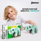 Электронный конструктор «Робот слоник», работает от батарейки, 45 деталей - Фото 4