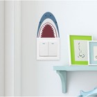Наклейка на выключатель цветная "Акулий рот" 11х12 см - фото 10015288
