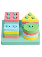 Пирамидка - сортер, 16 деталей - фото 120926461