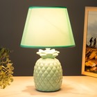 Настольная лампа RISALUX «Ананас», Е14, 40 Вт, лазурный, 22×22×33 см - Фото 3