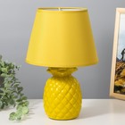 Настольная лампа "Ананас" Е14 40Вт желтый 22х22х33 см RISALUX - фото 319081411
