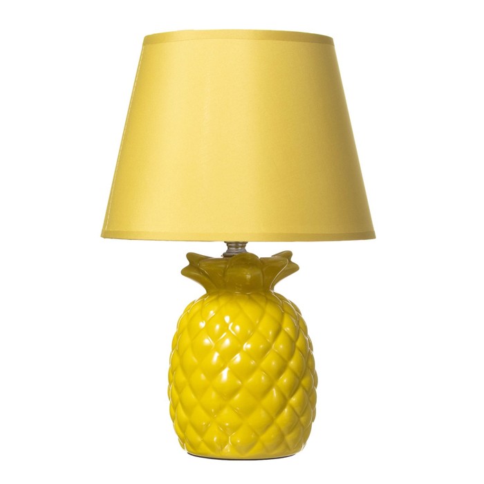 Настольная лампа "Ананас" Е14 40Вт желтый 22х22х33 см RISALUX - фото 1907540885