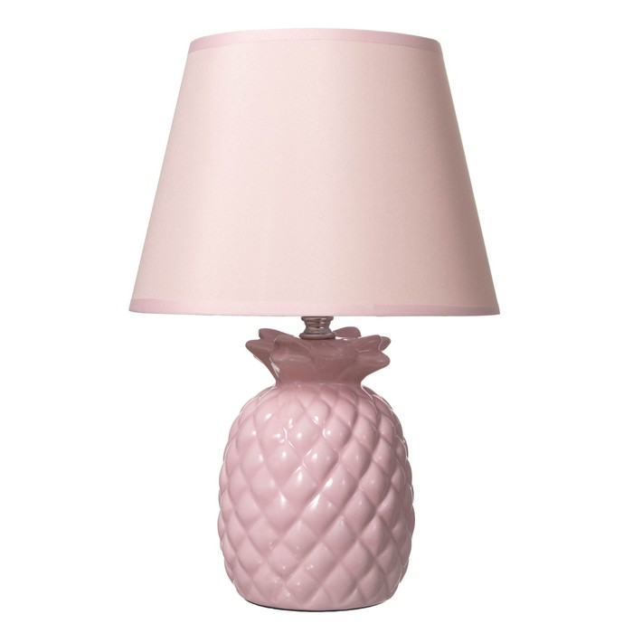 Настольная лампа "Ананас" Е14 40Вт розовый 22х22х33 см RISALUX - фото 1907540892