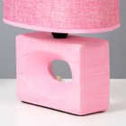 Настольная лампа "Мишель" Е14 40Вт розовый 12,5х20х27 см - фото 34249744