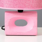 Настольная лампа "Мишель" Е14 40Вт розовый 12,5х20х27 см - фото 34249745