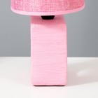 Настольная лампа "Мишель" Е14 40Вт розовый 12,5х20х27 см - фото 34249746