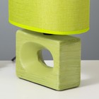Настольная лампа "Мишель" Е14 40Вт зеленый 12,5х20х27 см RISALUX - фото 21798283
