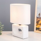 Настольная лампа "Мишель" Е27 40Вт белый 12,5х20х27 см RISALUX 9037189