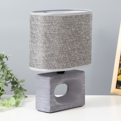 Настольная лампа «Мишель» Е27 40 Вт серый 12.5×20×27 см