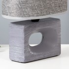 Настольная лампа "Мишель" Е27  40Вт серый 12,5х20х27 см - Фото 5
