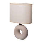 Настольная лампа "Эдель" Е14 40Вт бежевый 12,5х20х29 см RISALUX - фото 23178383