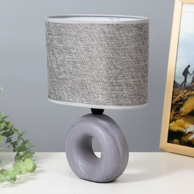 Настольная лампа "Эдель" Е14 40Вт серый 12,5х20х29 см RISALUX