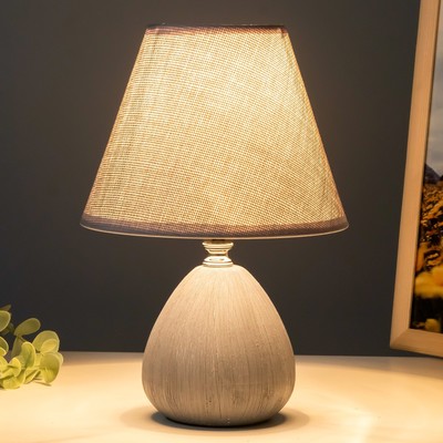 Настольная лампа «Эстель» Е27 40 Вт серый 17×17×26 см RISALUX