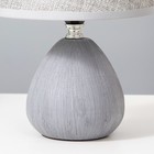 Настольная лампа «Эстель» Е27 40 Вт серый 17×17×26 см RISALUX - Фото 5